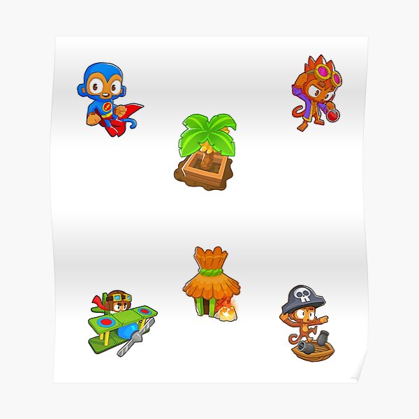 Singe Bloons Td 6 pack Poster RB2407 product Offical bloons td Merch