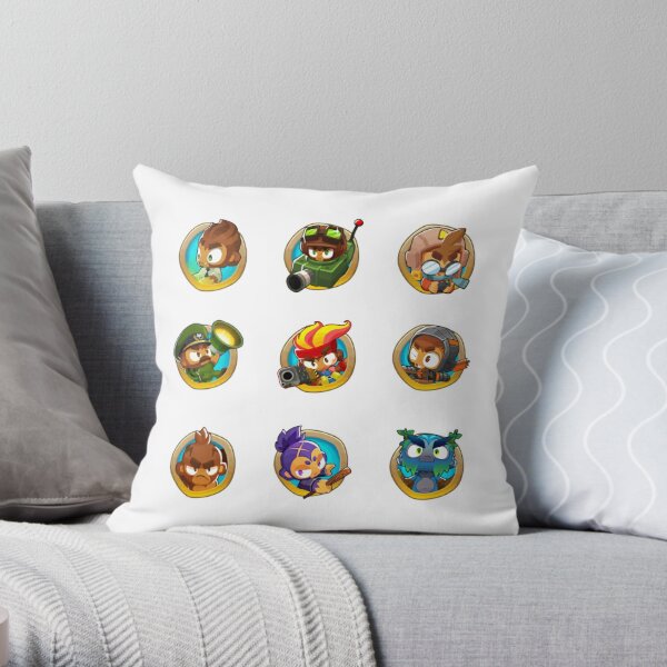 Singe Bloons Td 6 pack Throw Pillow RB2407 product Offical bloons td Merch