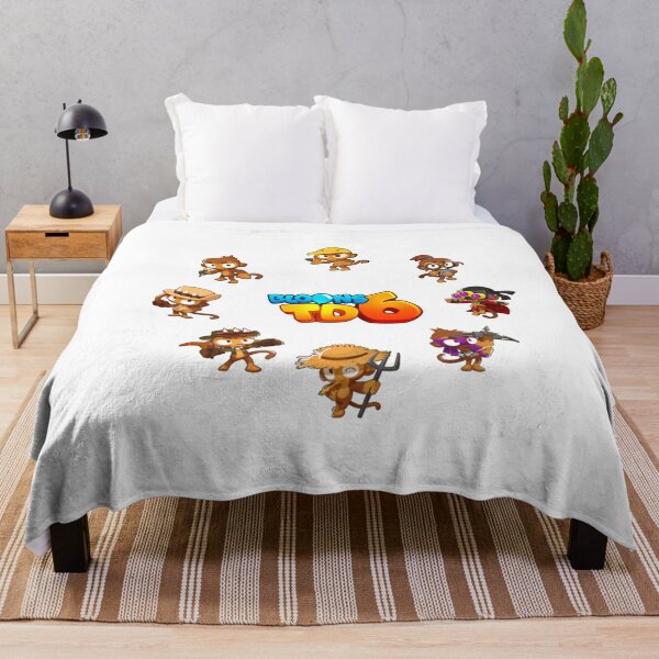Monkey Bloons Td 6 Throw Blanket RB2407 product Offical bloons td Merch