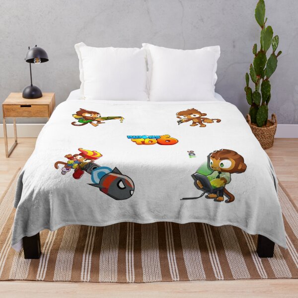 Singe Bloons Td 6 pack Throw Blanket RB2407 product Offical bloons td Merch